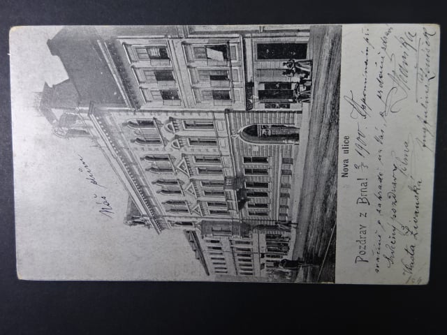 Brno - Lidická ulice (Nová ulice), prošlá 1900