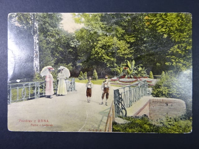 Brno - Lužánky, prošlá 1906. ohlá