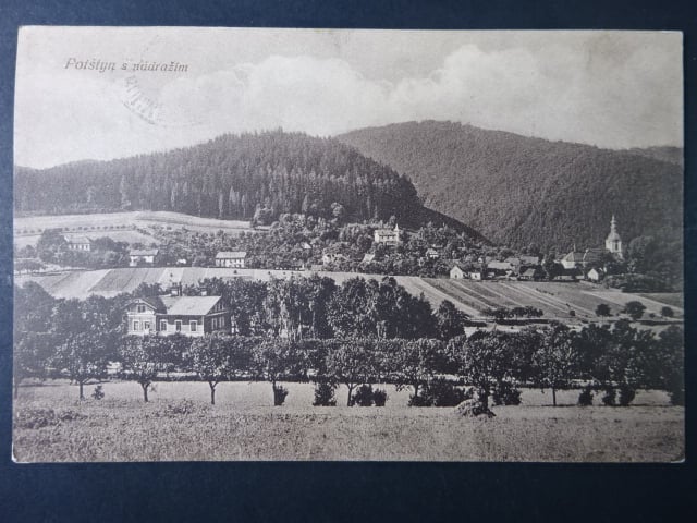 Potštýn, nádraží, prošlá 1918