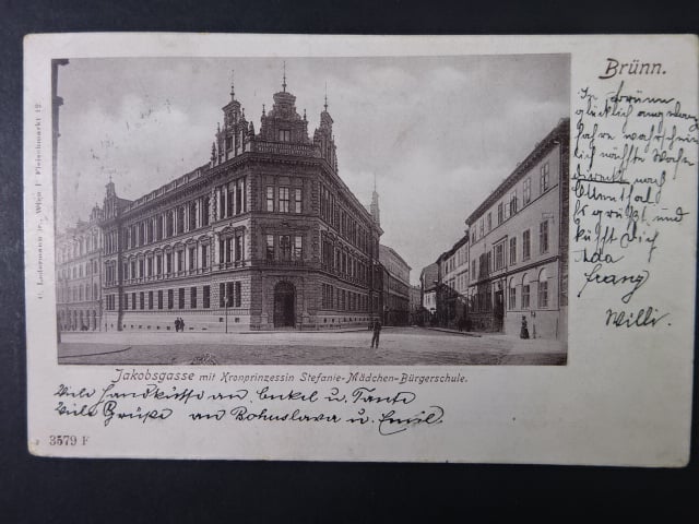 Brno - Rašínova (Lichtenštejnova ulice), prošlá 1903