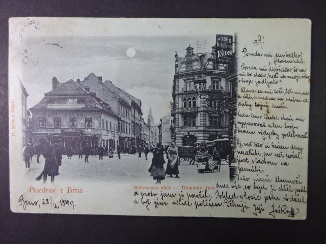 Brno - Běhounská (Rennergasse), prošlá 1899