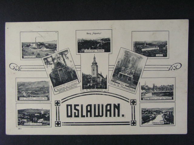Oslavany, čb. vícezáběrová pohl., prošlá
