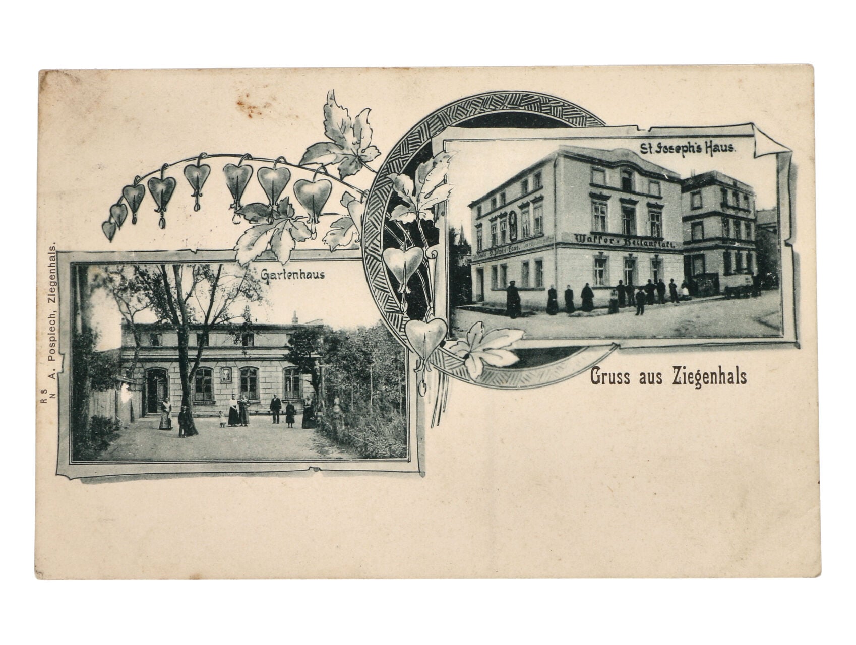 Zigelhals (Hlucholazy) - jednobar. litografie, použitá 1917