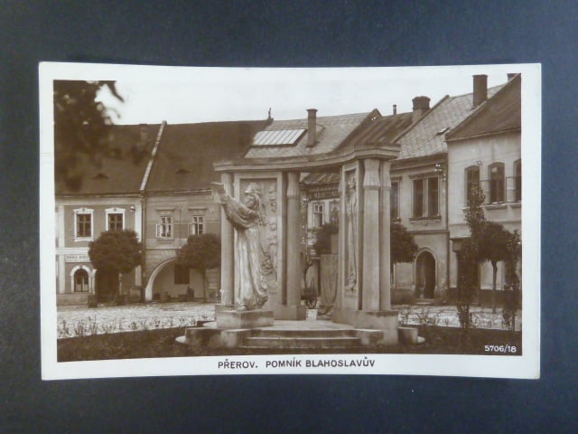 Přerov Pomník Blahoslavův, prošlá 1928