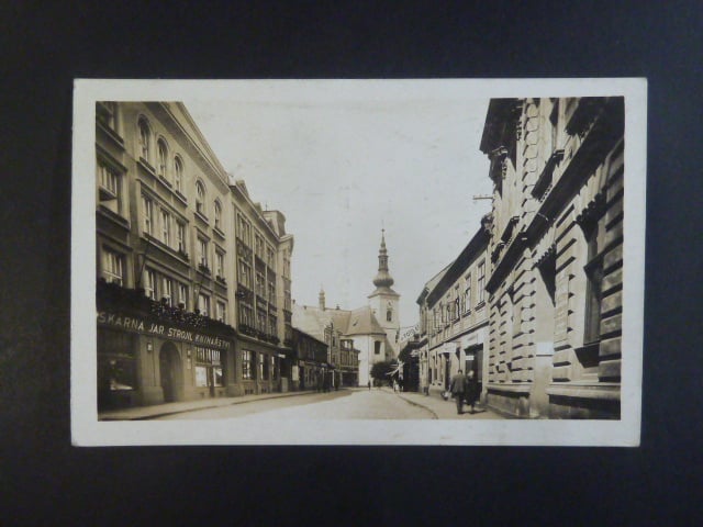 Přerov, prošlá 1927, stržená zn.