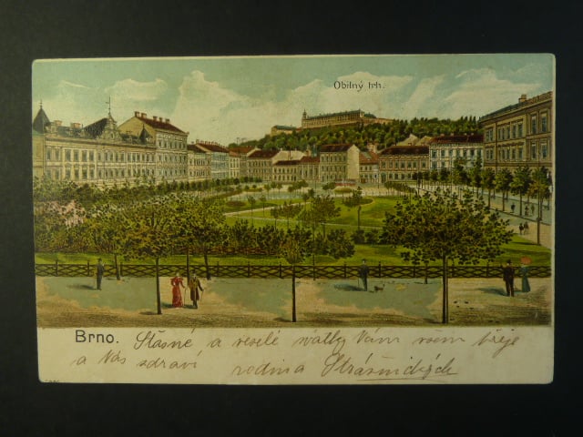Brno - Obilní trh, prošlá 1909