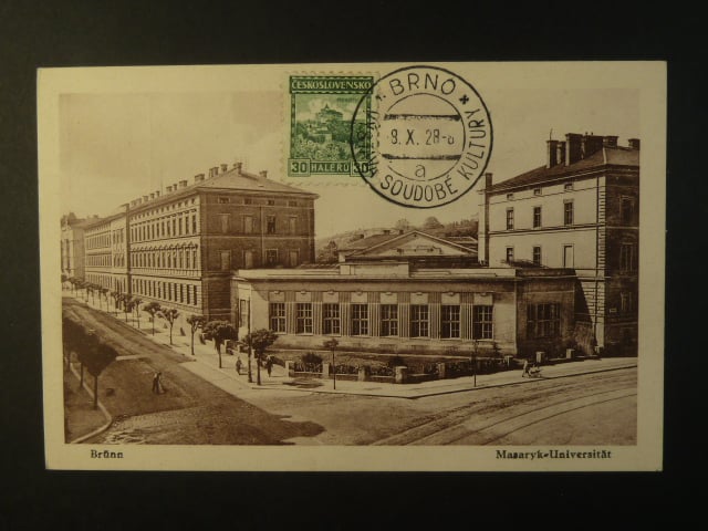 Brno - Úvoz, Masarykova univerzita, prošlá 1928