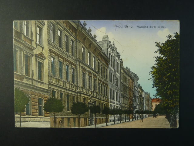 Brno - Jaselská ulice (Augustinergasse), Vesna, prošlá, stržená zn.