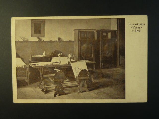 Brno - Jaselská ulice (Augustinergasse), Pensionát Vesna, prošlá 1914