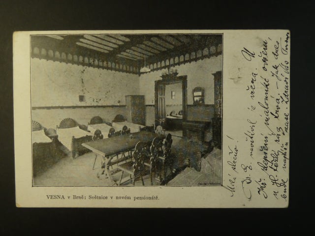 Brno - Jaselská ulice (Augustinergasse), Pensionát Vesna, prošlá 1901