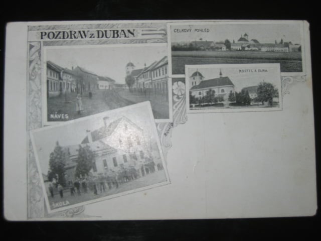 Dubany, čb.. pohl., prošlá