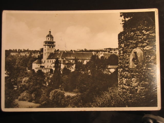 Mor. Krumlov, čb. fotopohl. zámek, prošlá 1937
