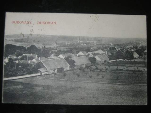Dukovany, čb. pohl., pošt. prošlá 1911