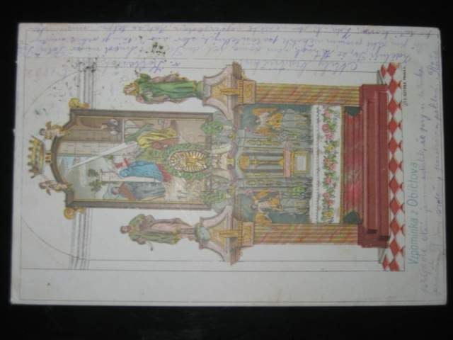 Običtov, okr. Žďár, bar. pohl., pošt. prošlá 1903