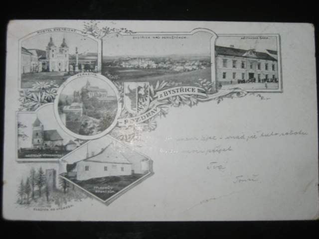 Bystřice, čb. pohl., pošt. prošlá 1899