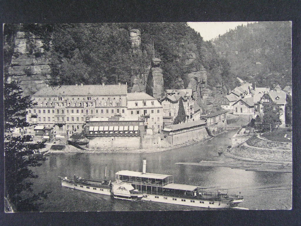 Hřensko okr. Děčín, prošlá 1909