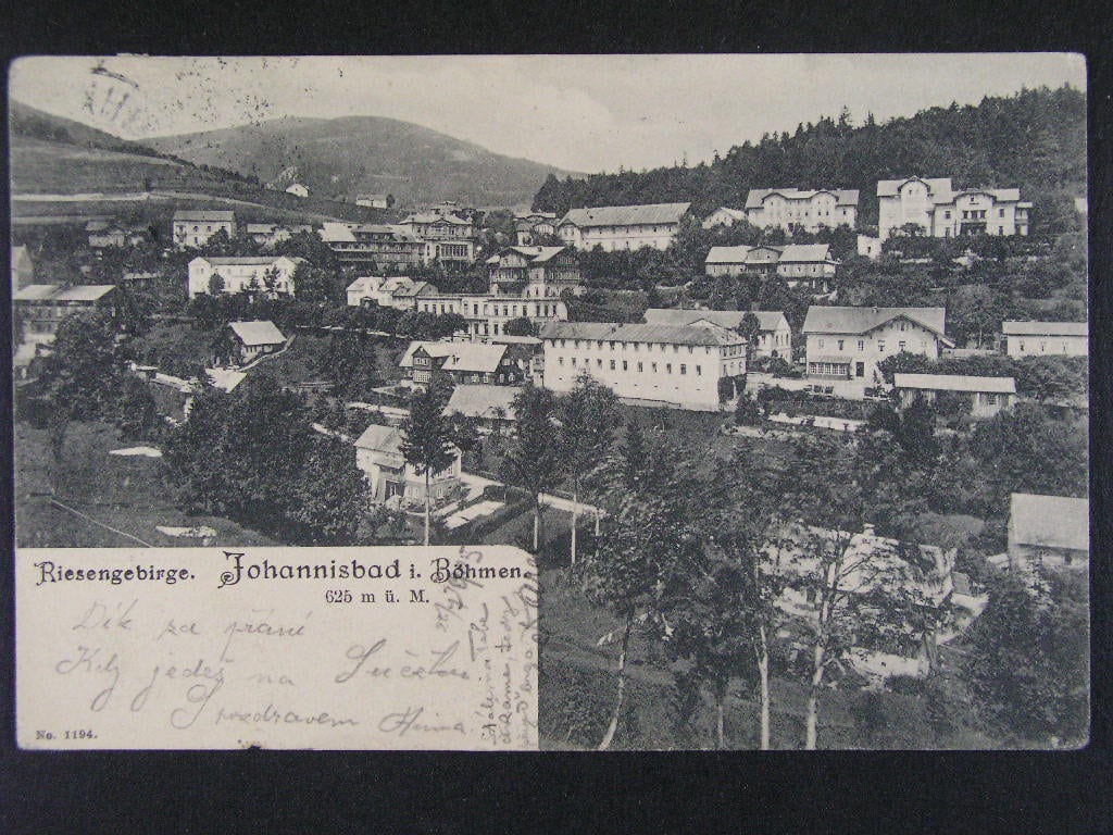 Jánské Lázně okr. Trutnov, prošlá 1905
