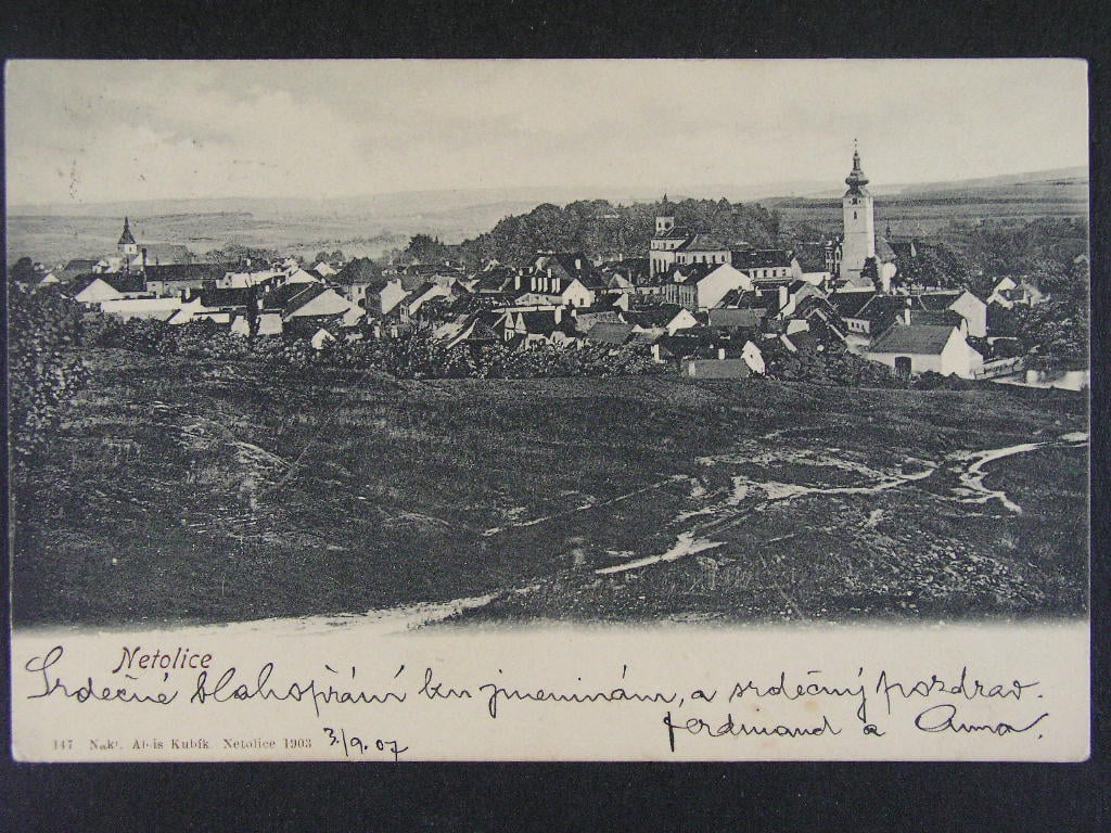 Netolice okr. Prachatice, prošlá 1907