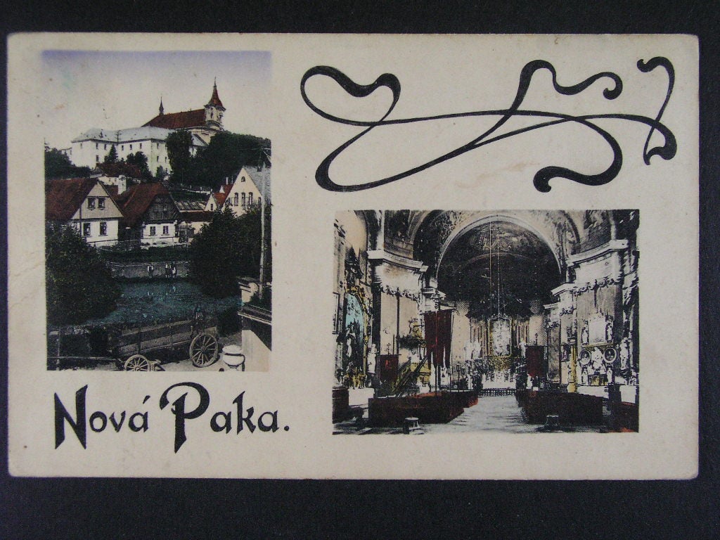 Nová Paka okr. Jičín, prošlá 1922