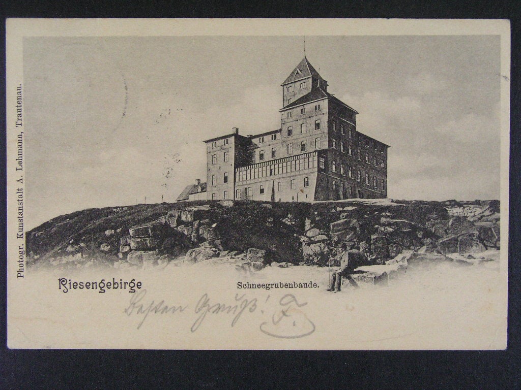 Sněžka okr. Trutnov, prošlá 1901