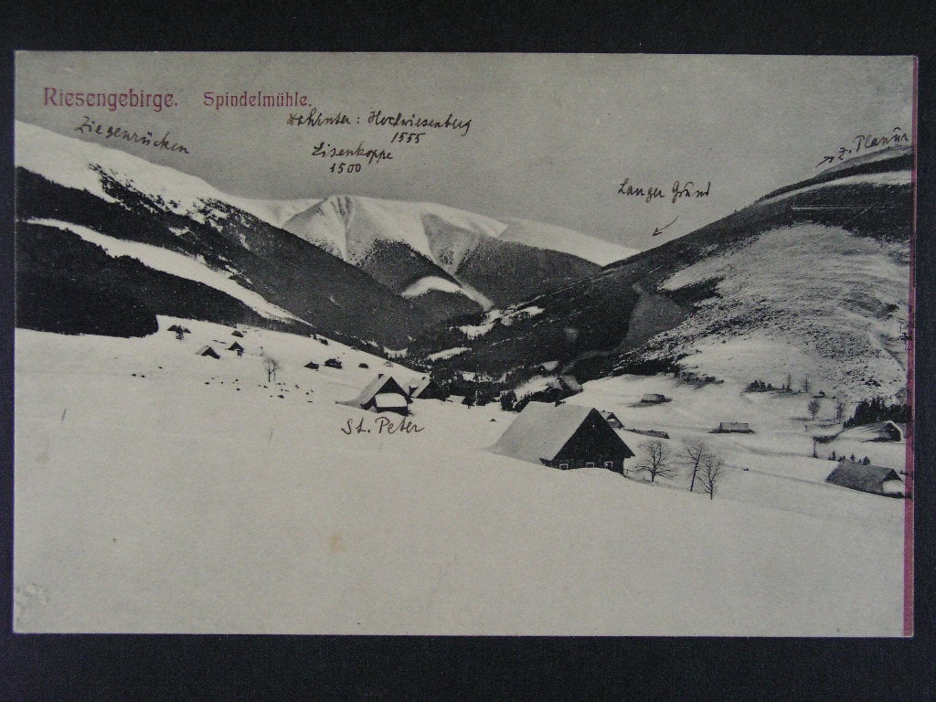 Špindlerův Mlýn okr Trutnov, neprošlá 1907