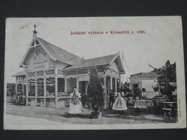 Kroměříž, jubilejní výstava 1908, prošlá 1908