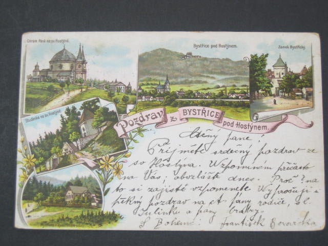 Bystřice pod Hostýnem, lito.,  prošlá 1903