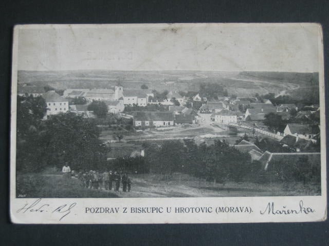 Biskupice u Hrotovic, prošlá 1905