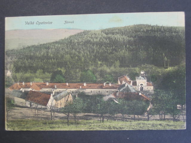 Velké Opatovice, zámek, prošlá 1911