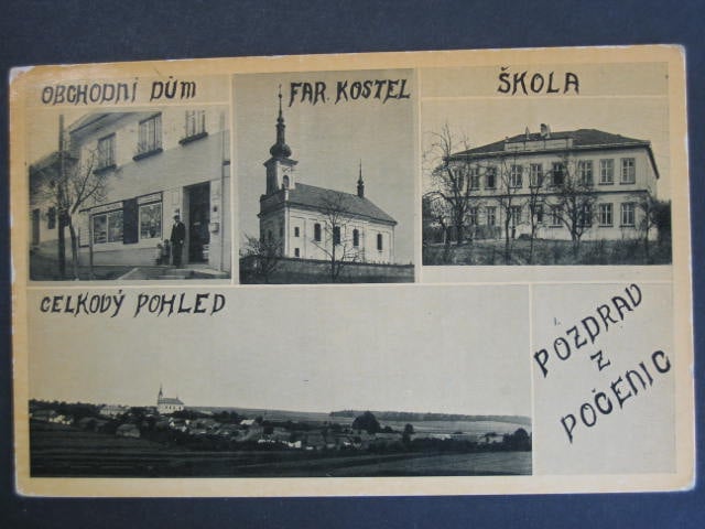 Počenice, prošlá 1945