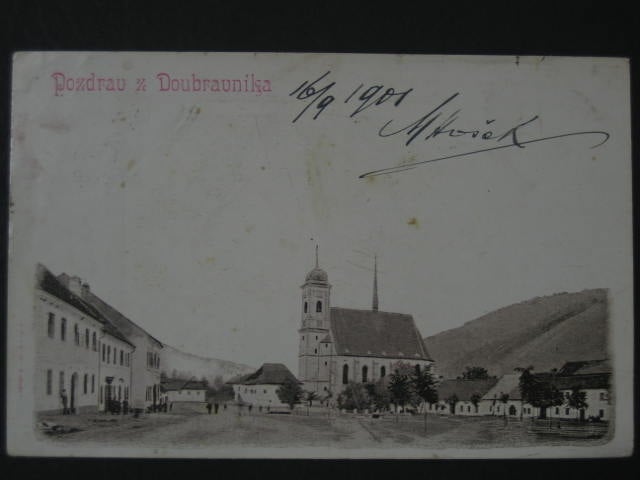Doubravník, prošlá 1901