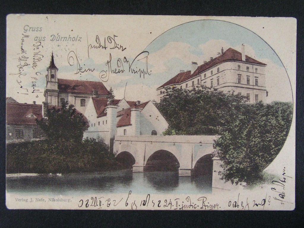 Drnholec okr. Břeclav, prošlá 1906