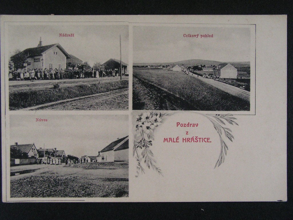 Malé Hráštice okr. Příbram, prošlá 1916