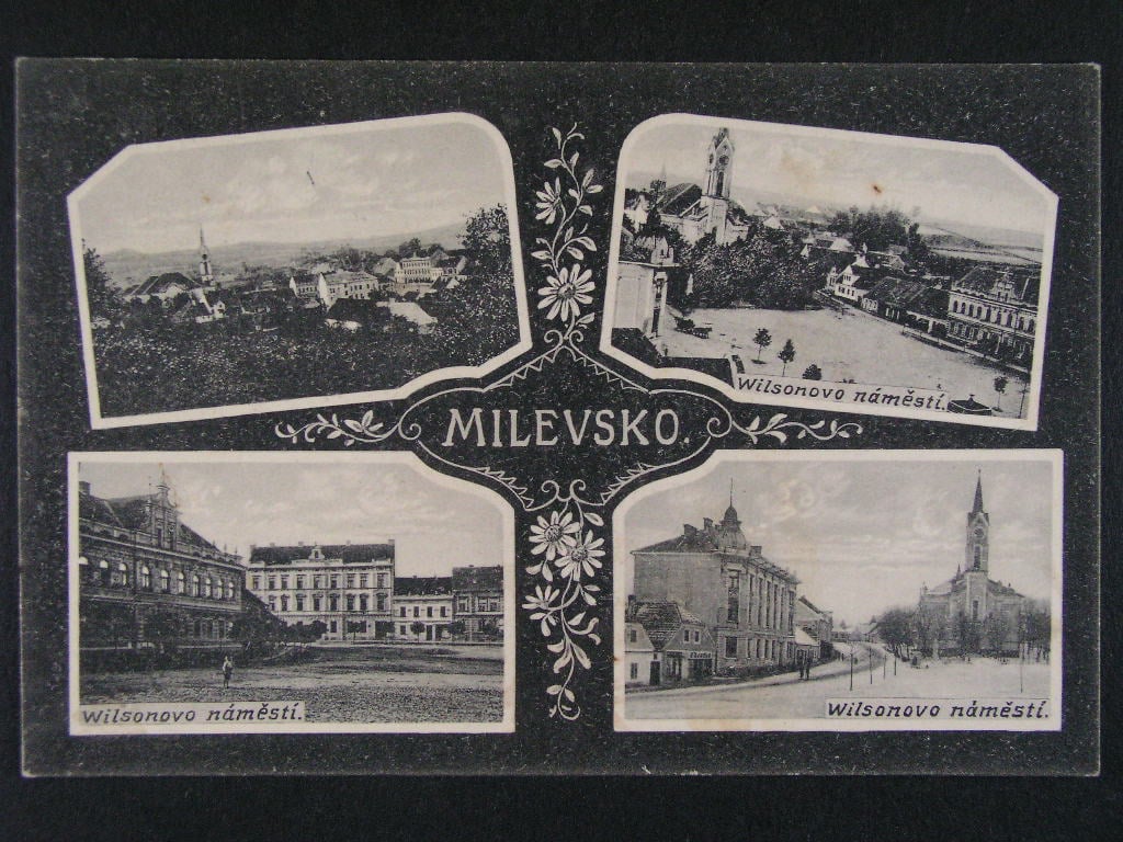 Milevsko okr. Písek, prošlá 1926