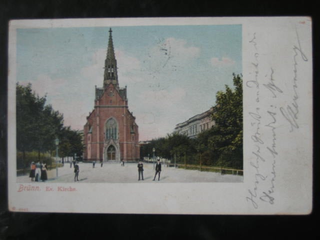 Brno, prošlá 1901, stržená zn.