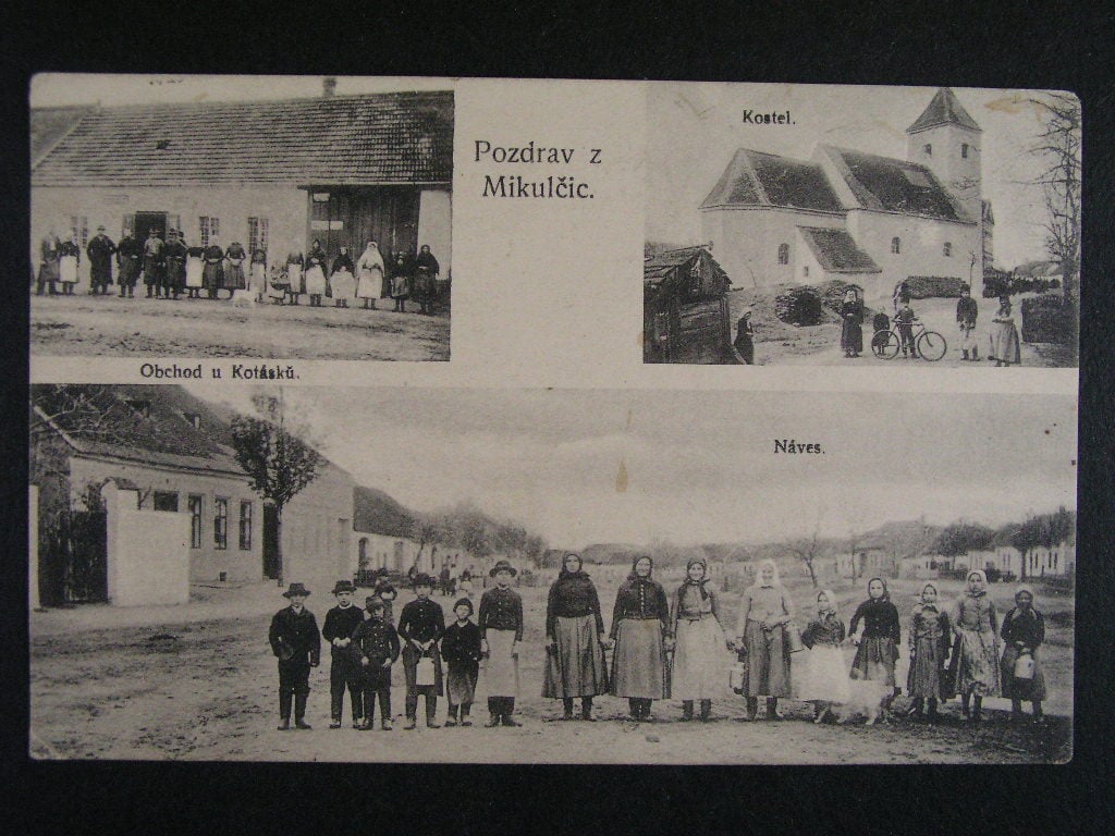 Mikulčice okr. Hodonín, prošlá 1930
