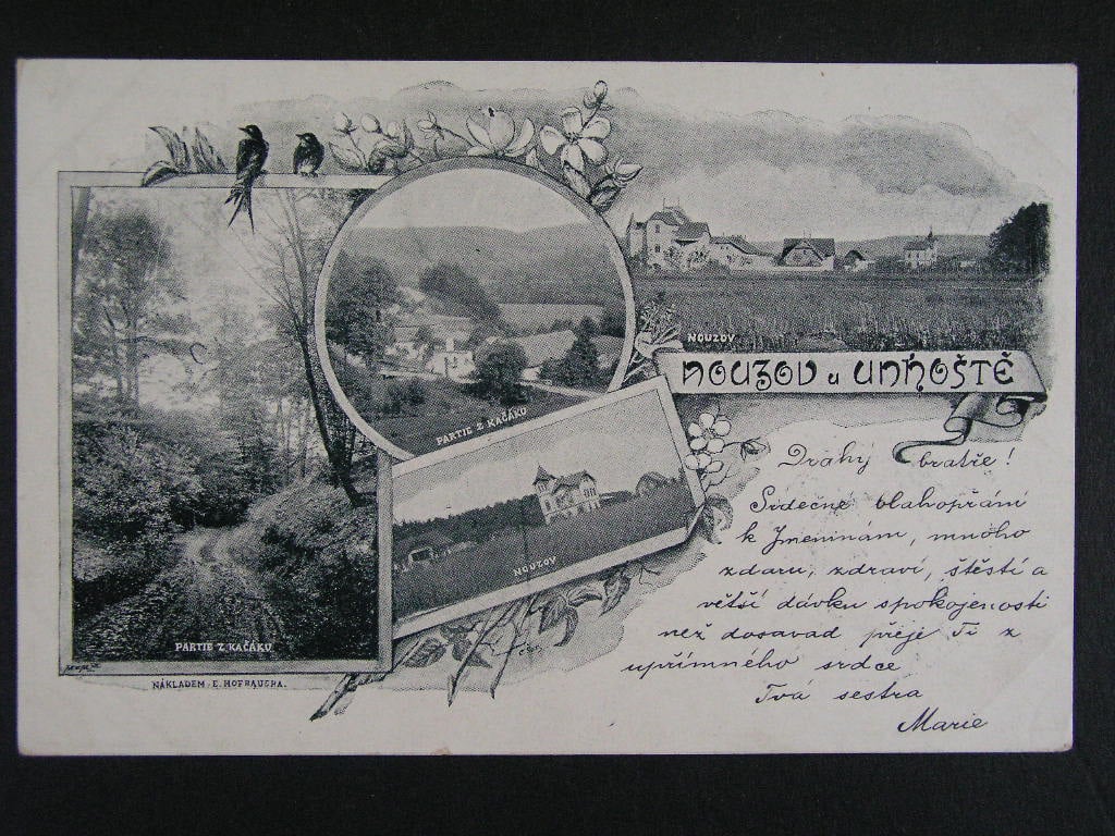 Nouzov okr. Kladno, prošlá 1901