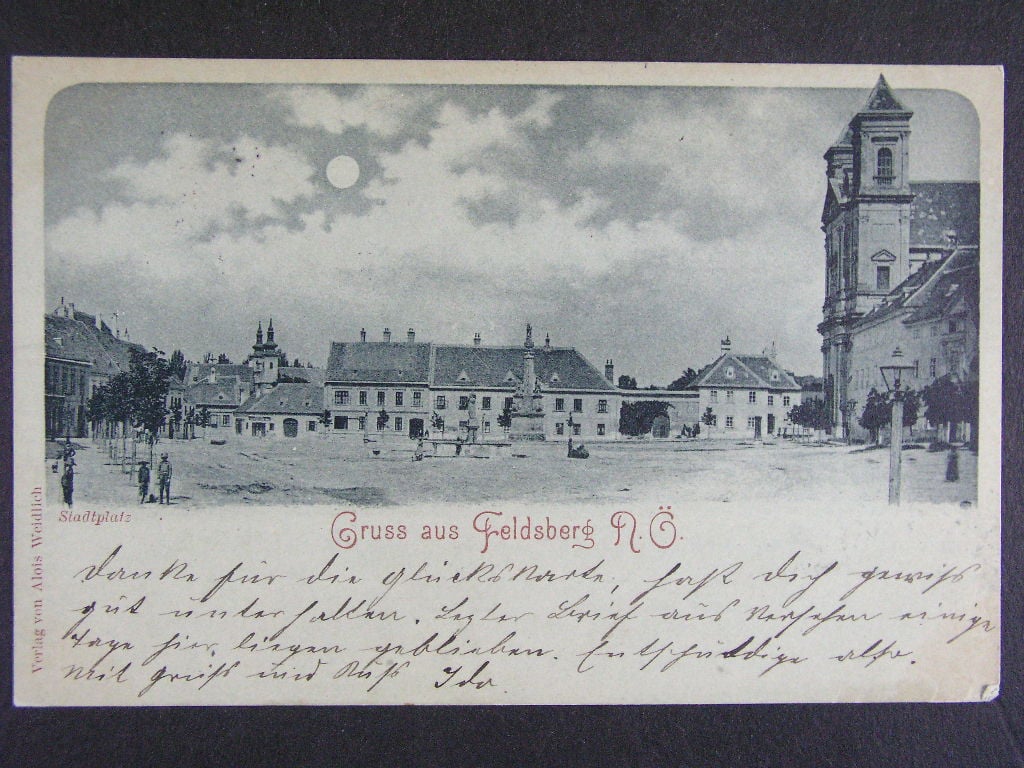 Valtice okr. Břeclav, prošlá 1898