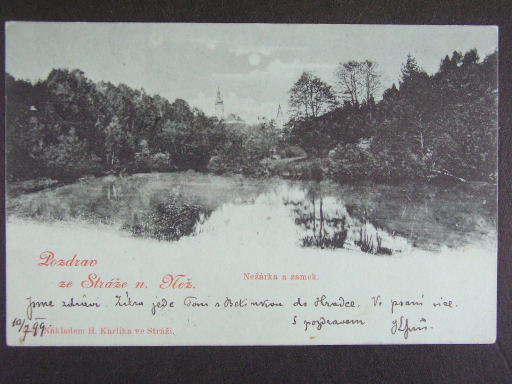 Stráž nad Nežárkou okr. Jindřichův Hradec, prošlá 1899