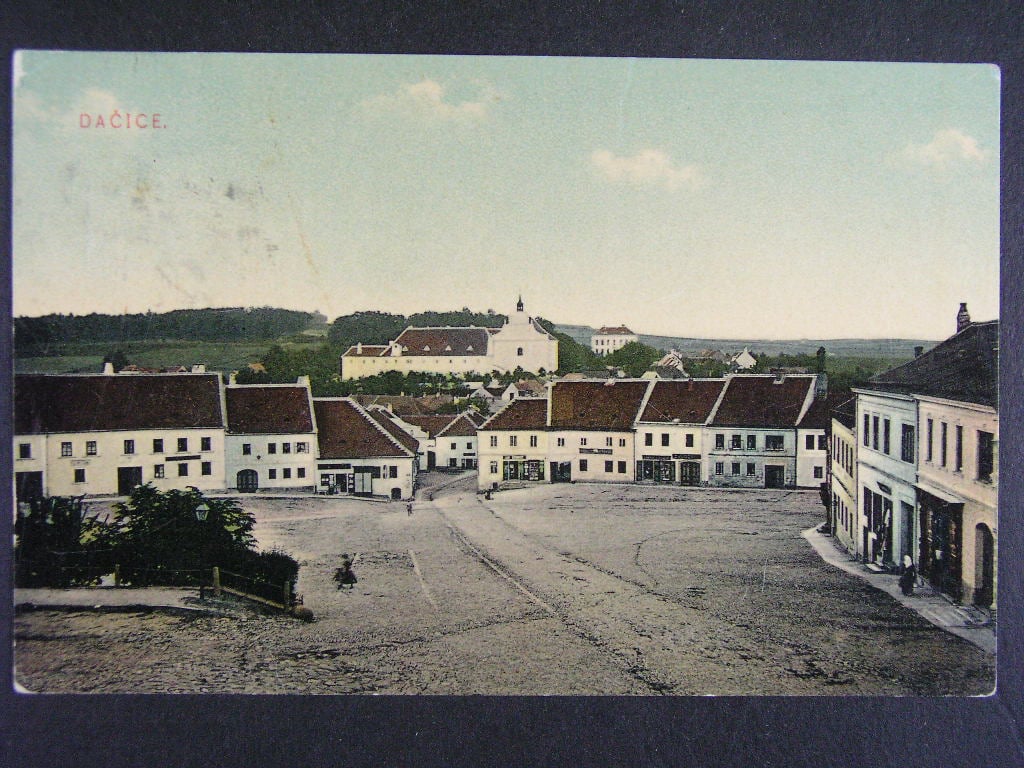 Dačice okr. Jindřichův Hradec, prošlá 1912