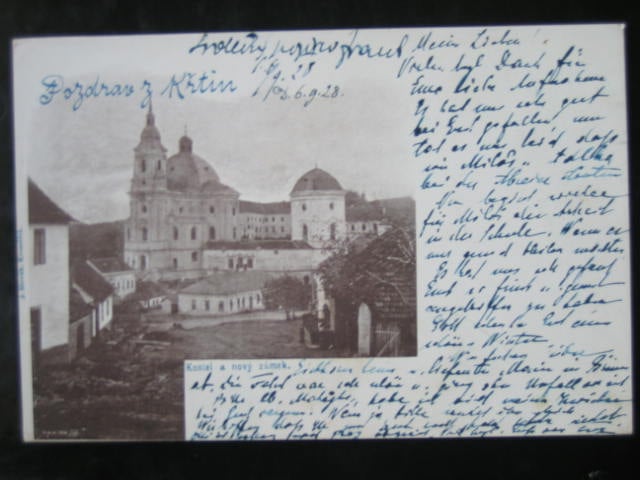 Křtiny, prošlá 1928, odpadená zn.