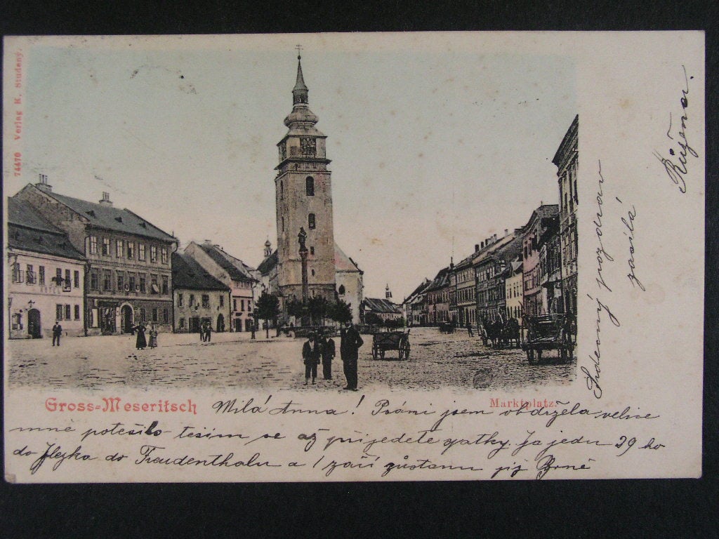 Velké Meziříčí okr. Žďár nad Sázavou, 1904, prošlá