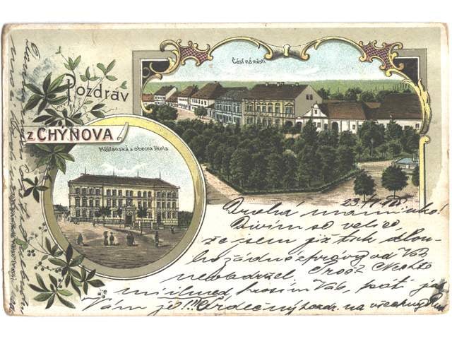 Chýnov, lito. 1900