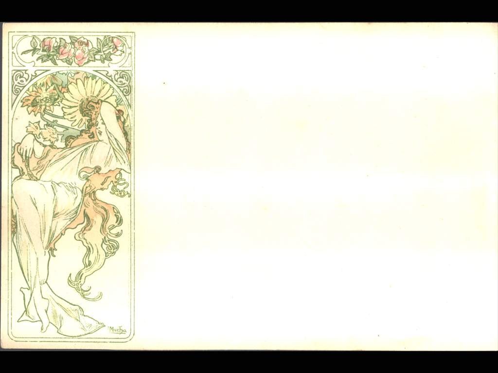 A.Mucha, fr. lito. - Summer -, pošt. neprošlá