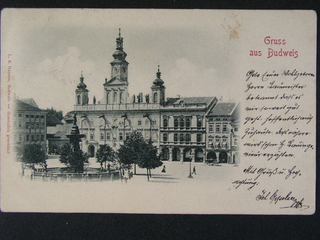 České Budějovice, prošlá 1899