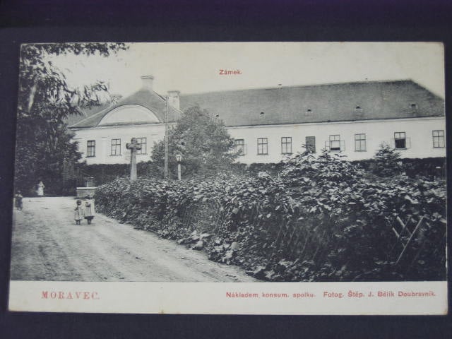 Moravec zámek, prošlá 1908