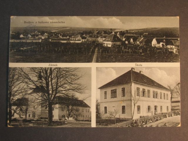 Budkov, čb. vícezáběrová pohl., prošlá 1906