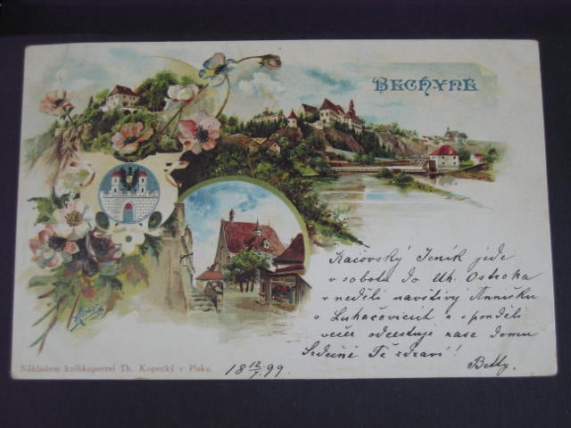 Bechyně lito., prošlá 1899