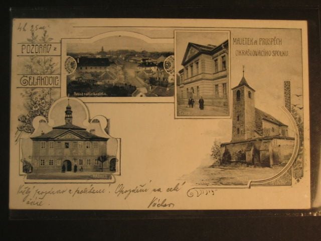Čelakovice, čb. vícezáběrová pohl., prošlá 1903