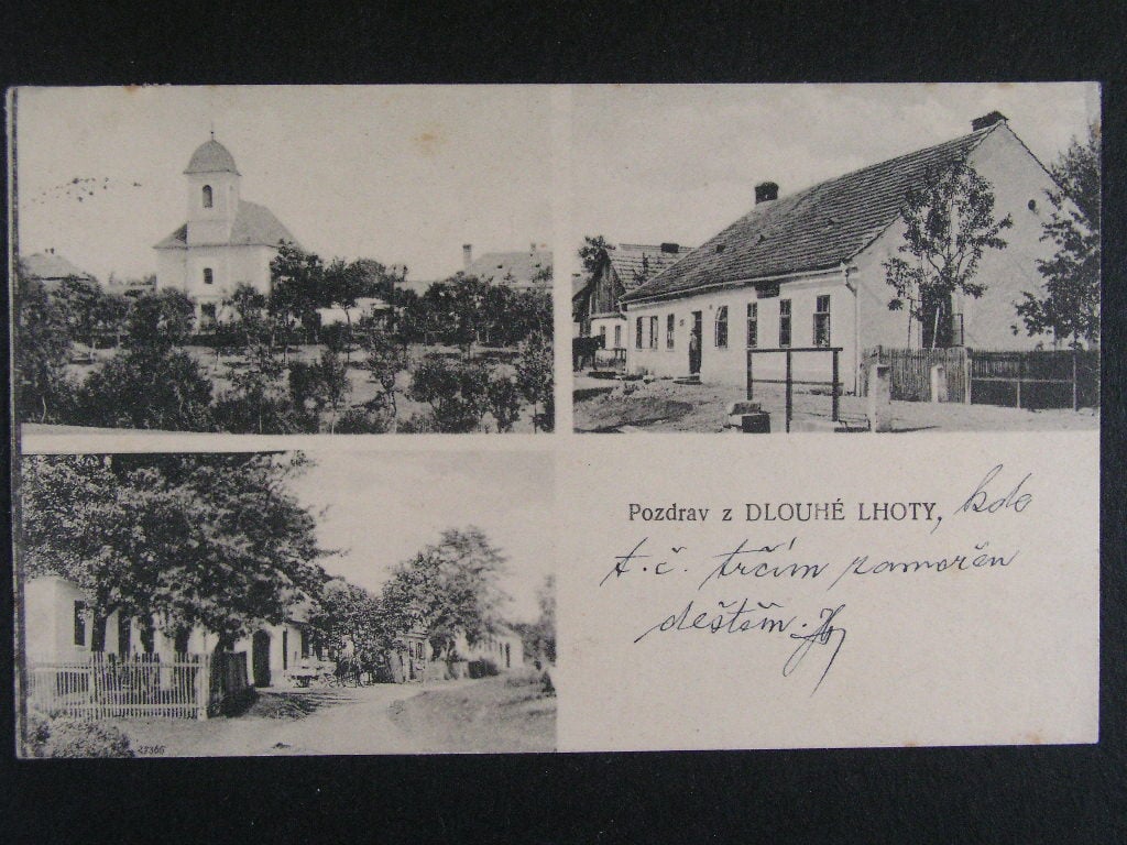 Dlouhá Lhota okr. Blansko, prošlá 1923